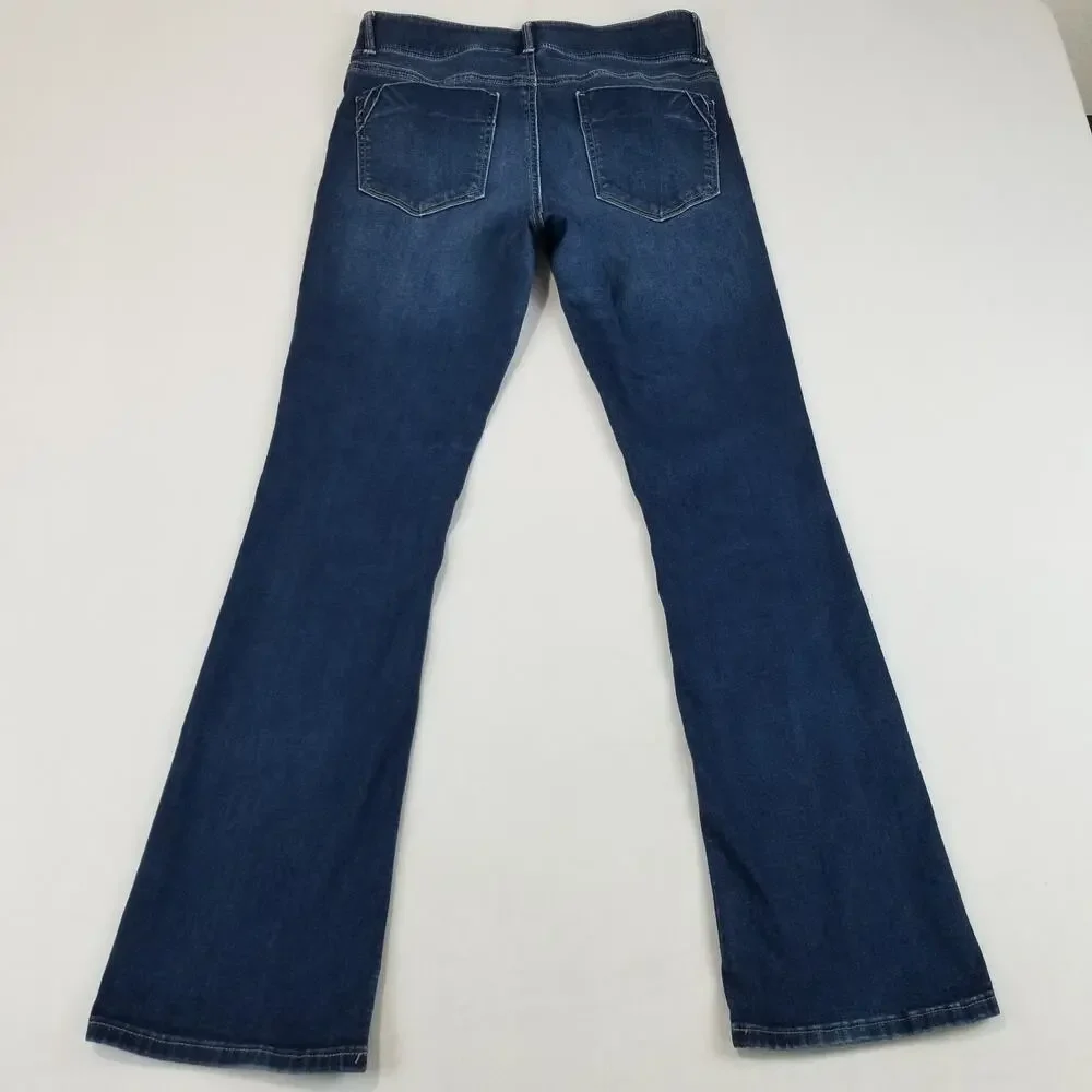 Apt 9 Jeans Womens Size 8 Tummy Control Bootcut Dark Wash Mid Rise